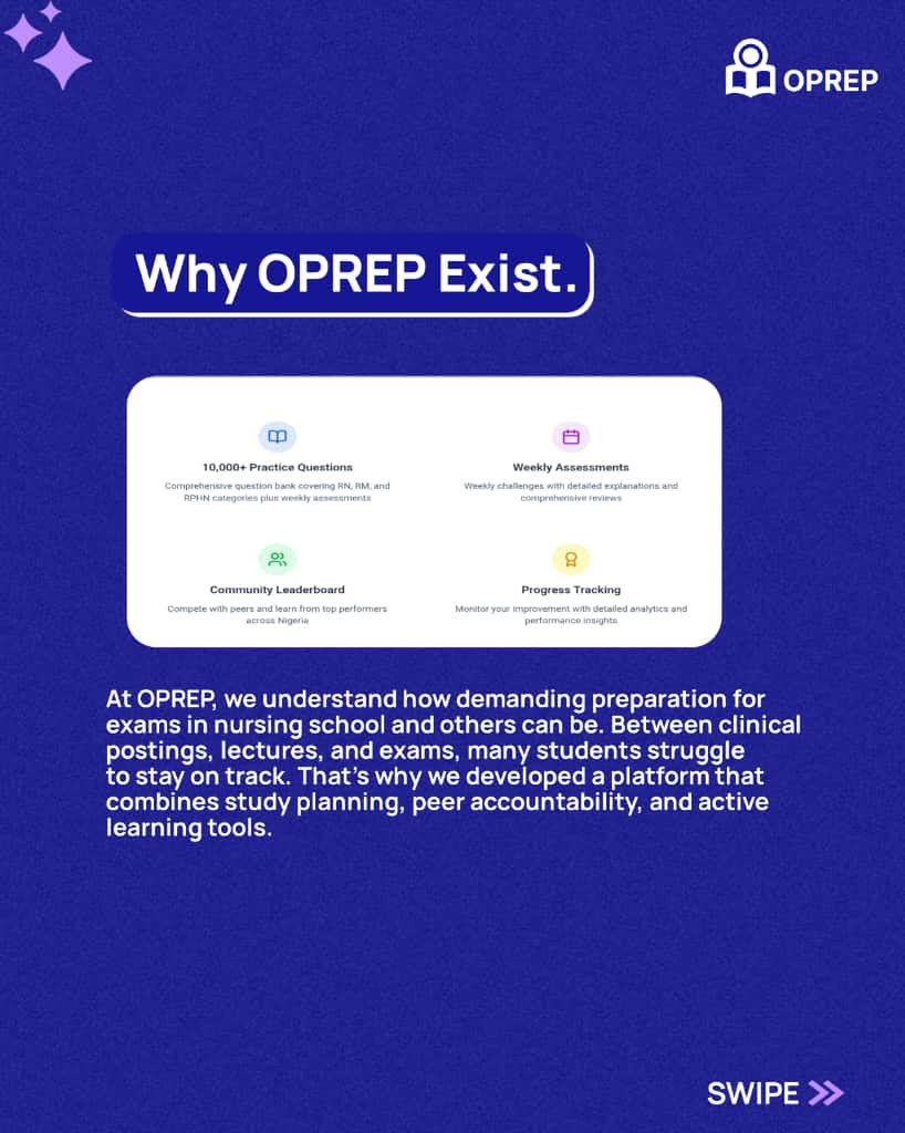 _OPrep's tweet image. In 2026, we are committed to serving you better with the reminder that a new year doesn’t remove fear. Structure does.
This is what OPREP stands for-our vision, platform activities and features.

Register for our upcoming RN, RM, and RPHN study challenge: tinyurl.com/OPREP-2026-Cla…