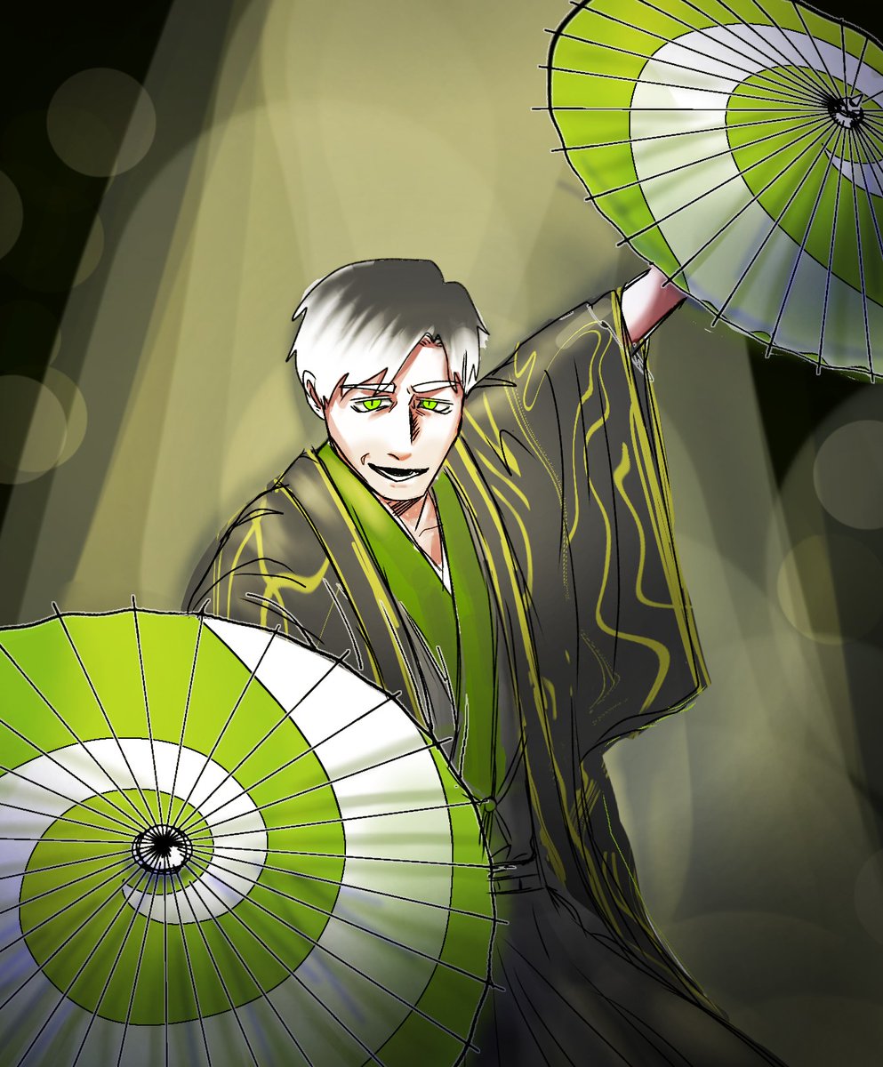 ojisosaku_saito's tweet image. 「見惚れるだろ？」