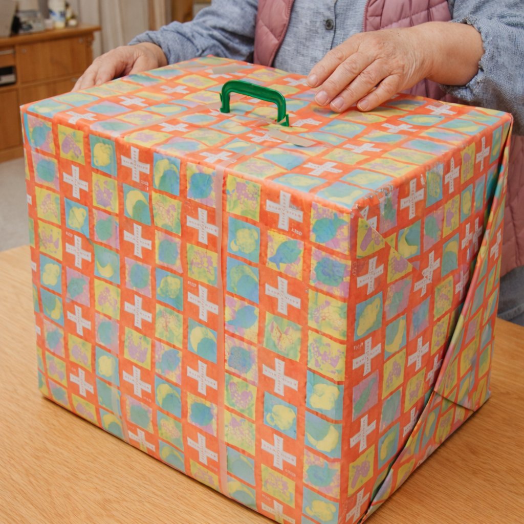 帰省してて、私が実家に置いたままのシルバニア達整理してたら、母がおもむろに「実は…我が家には、誰も知らないシルバニアのお家があります…」って告白してきて…20年以上前にしまった地元のジャスコの包装紙に包まれたこれが出てきて、胸熱。