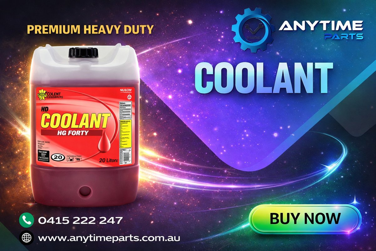 AnytimeParts's tweet photo. Keep your engine running cooler, longer, and more efficiently with our Premium Heavy Duty Coolant. Available now at Anytime Parts, your trusted destination for quality automotive and industrial fluids.

Shop Now : https://t.co/SUHXwd3Fvv

#AnytimeParts #HeavyDutyCoolant https://t.co/TK63goZZnu