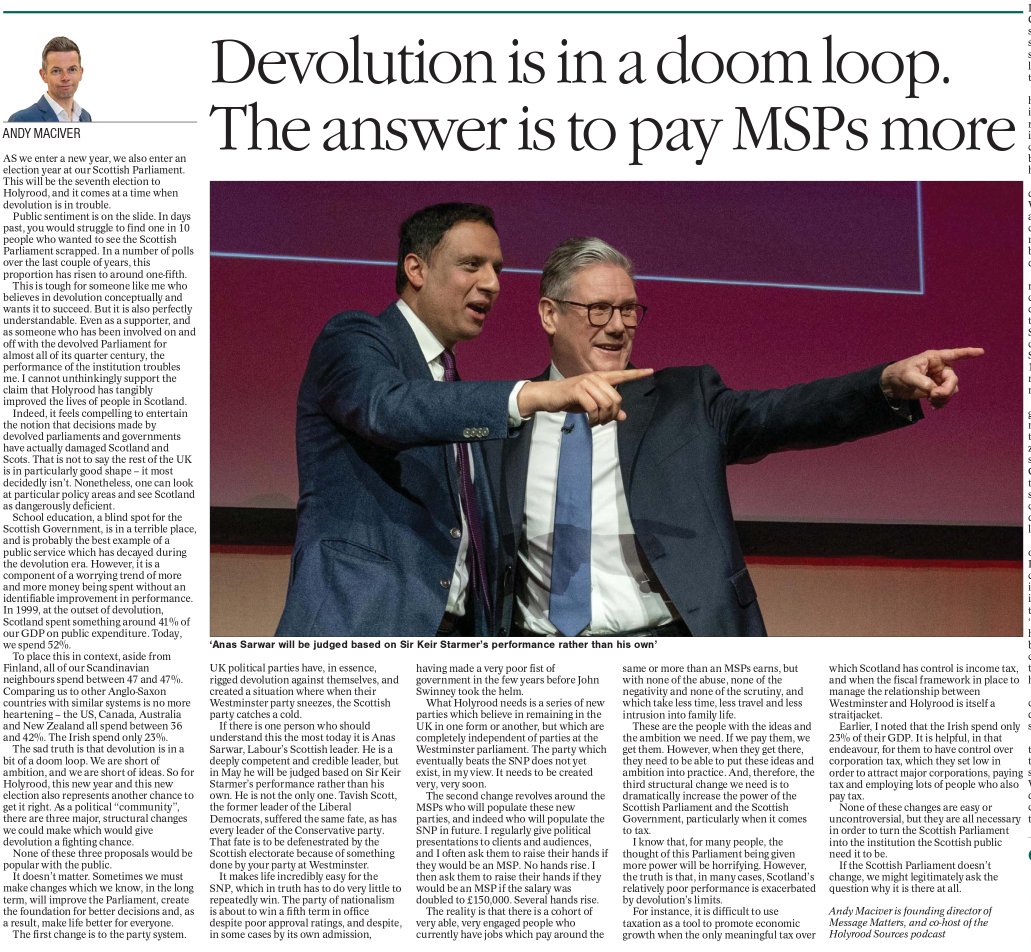AgentP22's tweet image. “Devolution is broken” → “So let’s pay politicians more.” 

This is why people are fed up. 

Zero accountability, endless excuses, and somehow MSPs still get a pay rise.