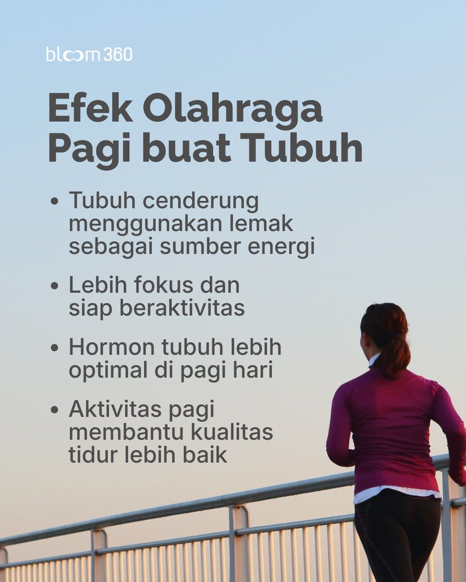 bloom360_id's tweet image. 📌 Latihan yang bagus dimulai dari energi yang cukup.
Makan sebelum olahraga bukan bikin gendut—justru bantu latihan lebih maksimal &amp;amp; hasil lebih cepat.

#bloom360 #waktuolahraga #bakarlemak #workout