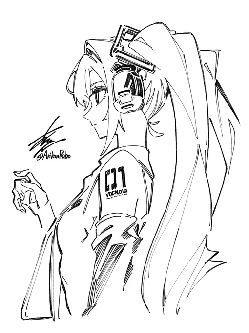 絵練 #初音ミク 