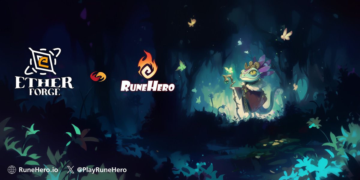 playrunehero's tweet photo. 𝐏𝐚𝐫𝐭𝐧𝐞𝐫𝐬𝐡𝐢𝐩 𝐀𝐧𝐧𝐨𝐮𝐧𝐜𝐞𝐦𝐞𝐧𝐭: RuneHero × EtherForge ⚔️🤝

We’re excited to partner with @EtherForge_io , a strategy simulation game on Solana where players build forging factories, create NFT Heroes and Monsters, and battle in real on-chain PvP. Every upgrade matters, every decision shapes power, and every win carries real value.
To celebrate this collaboration, we’re running a Prelaunch Giveaway 🎉

🎁 Rewards
• 3 EtherForge Game Codes (redeemable after launch).

🏆 Bonus for participants
EtherForge runs a weekly Ether Seal draw where up to 10% of players who complete all quests are randomly selected (max 15 winners per week, total supply of 200 Ether Seals). Completing quests also increases future airdrop allocation.

🔑 Important
An Access Key is required to join the EtherForge Quest system.

How to Participate 
1) Follow @EtherForge_io and @playrunehero 
2) Like + RT this post
3) Join Discord: https://t.co/UmwyQXRAP7
4) Join the Quest Campaign: https://t.co/fmlOLBlToM
5) Obtain an Access Key and complete the Start Quests
6) Tag 2 friends & comment your Solana wallet

⏳ Duration: 1 week

🎉 Winners announced after the campaign ends.
Limited access. Early players get early rewards.
Good luck, Heroes ⚔️🔥
