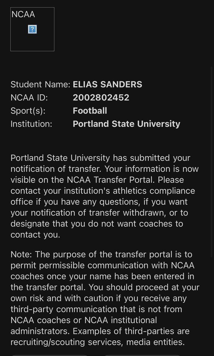 Elias Sanders tweet media