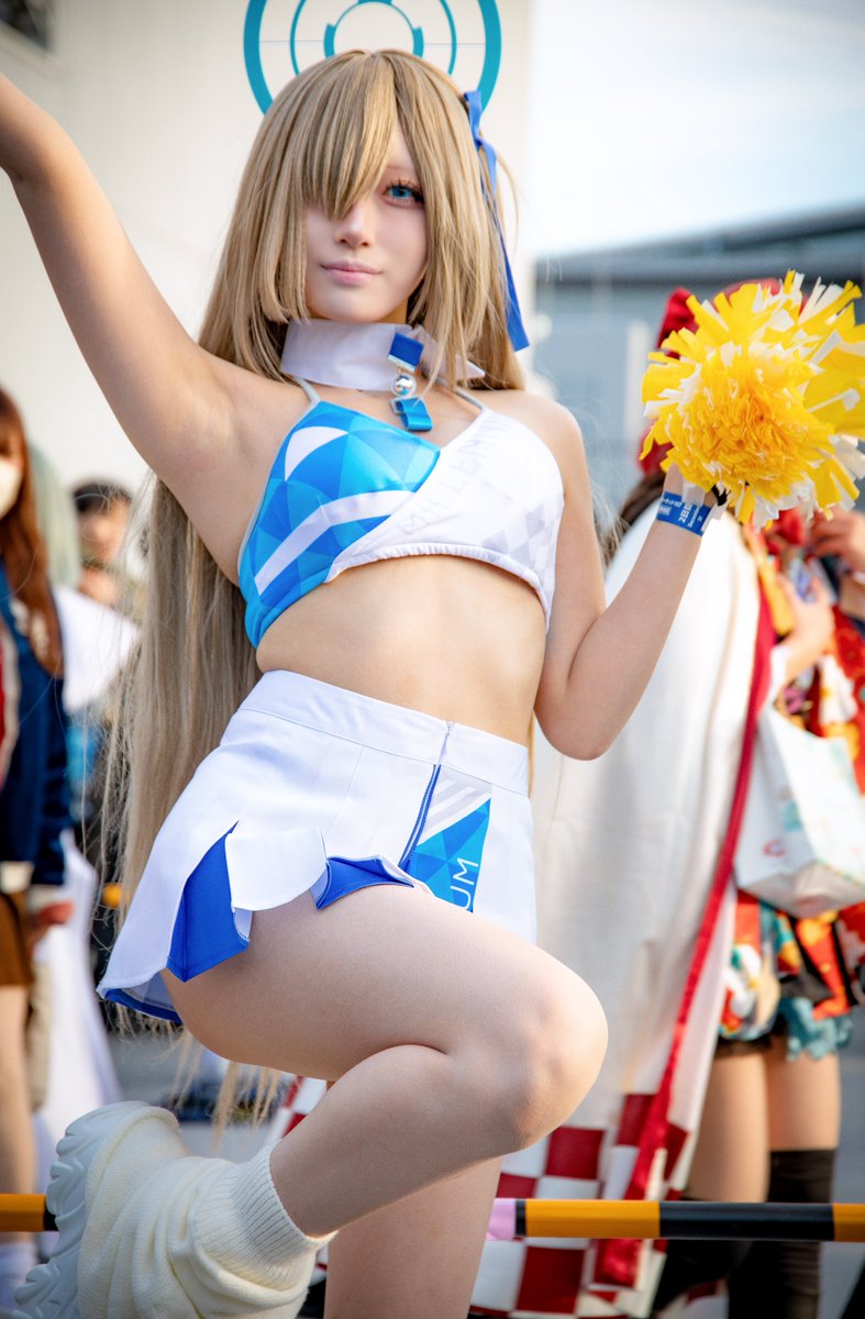 brangkat's tweet image. 시안 CYAN ✧ シアン（@CYAN_Nyacos）さん      

一之瀬アスナ／チアリーダー（ブルーアーカイブ） vol.2

20251231
C107 2日目     

#C107 #C107コスプレ #CYAN #시안