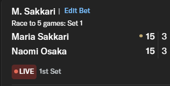 SheetBlueCo's tweet image. Live bet going to be close, if you know tennis, might want to watch it live and bet fast best of luck if you tail tough call. #GamblingX #GamblingTwitter #LIVE