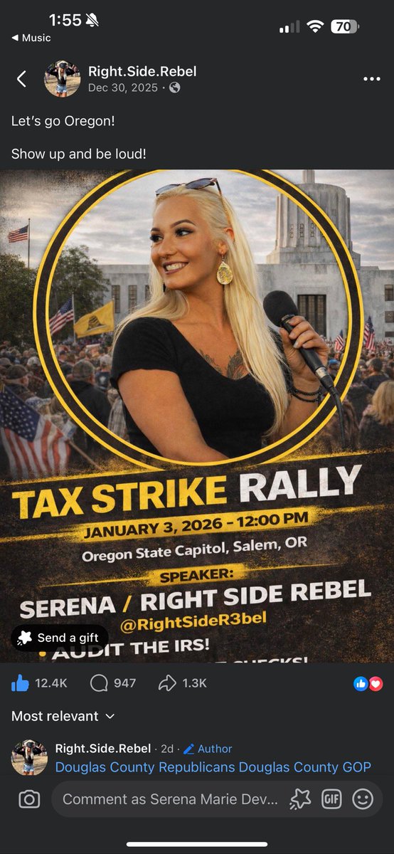 RightSideR3bel's tweet image. First rally speech with 12.4K likes on Facebook and 1.3K shares…. No problem… just excuse me while I go scream with excitement into my pillow❤️😭😂🖤🇺🇸