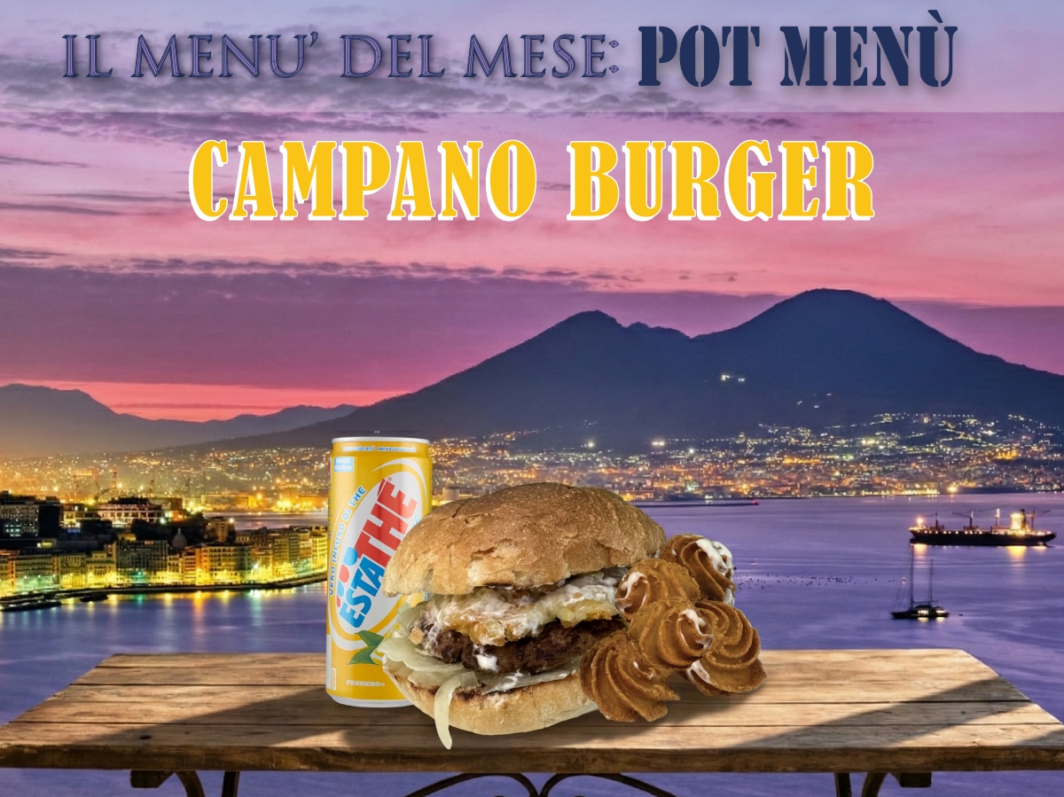 GoGoBurger's tweet image. Il nuovo menù del mese di Gennaio è il POT MENU' con il Campano Burger (Burger - provola dolce - rosti di patate - cipolla - maionese aromatizzata all'aglio) + Patate Duchesse fritte + Bibita a scelta ad Euro 9,60.