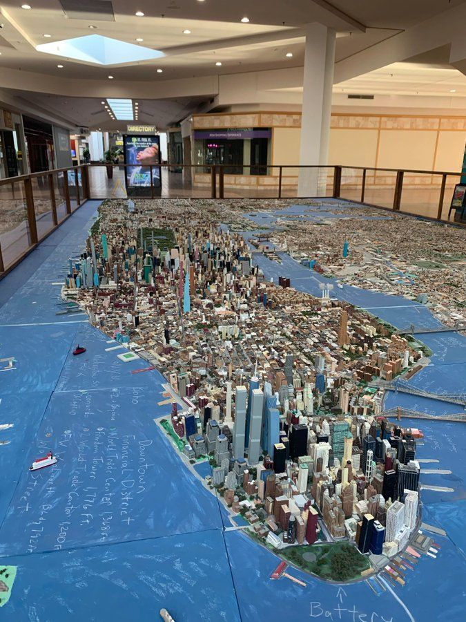 The NYC model that some guy spent years building by hand that is now sitting in an empty local mall