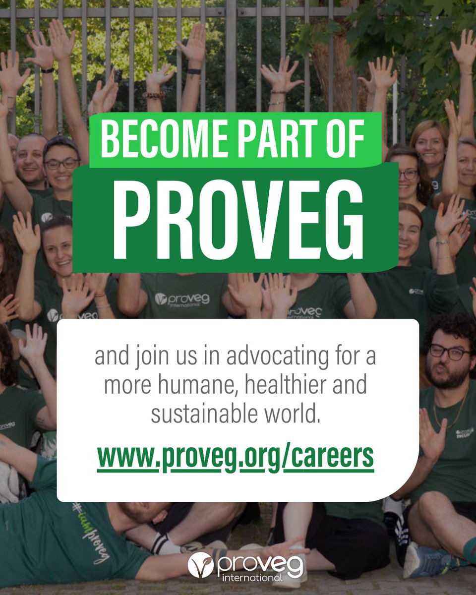ProVeg_Int's tweet photo. This year, we've made it our goal to give it our all for a sustainable food system โ are you in? ๐ฑ๐ค
Want your work time to feel meaningful? โก๏ธ Then apply now: https://t.co/5UoIj2MMv7
#ProVeg #WeAreHiring #VeganJobs https://t.co/T7up2oQD3c