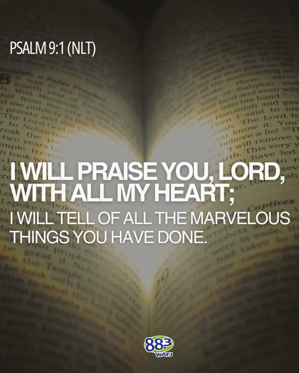 Starting the year with full-hearted praise—God has done marvelous things, and He’s not done yet. #VerseOfTheDay 📖