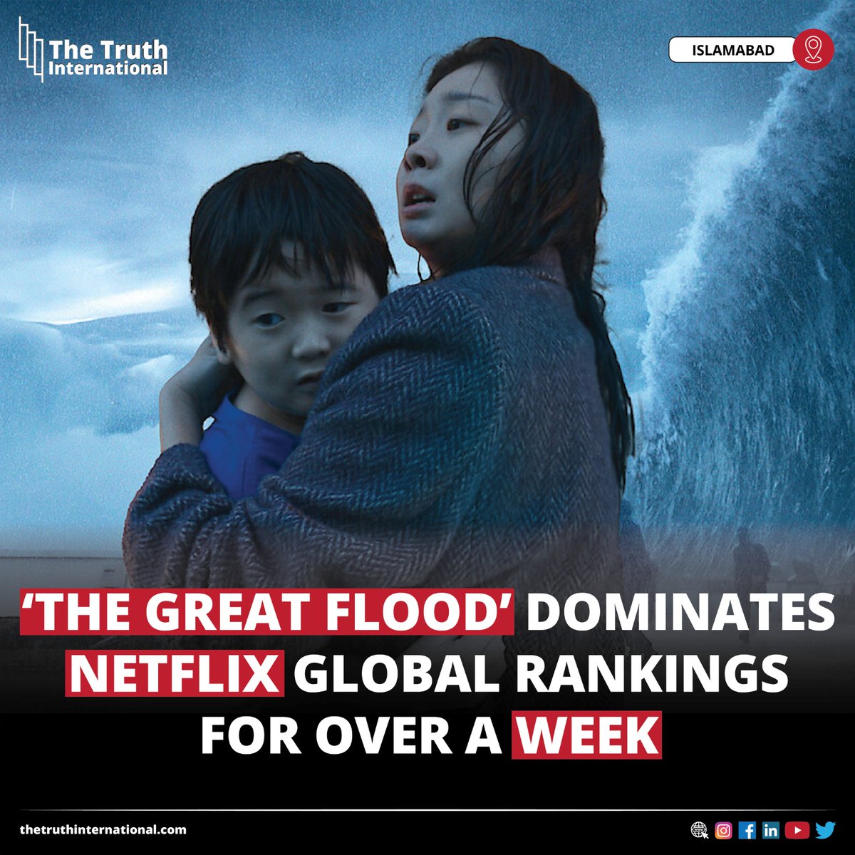 ttimagazine's tweet photo. ‘The Great Flood’ Dominates Netflix Global Rankings for Over a Week

Read More:
https://t.co/Tey90m1pqj

#TheGreatFlood #Dominates #Netflix #Global #Rankings #Over #Week #Hollywood #Movies #Series https://t.co/rGewrOB3oP
