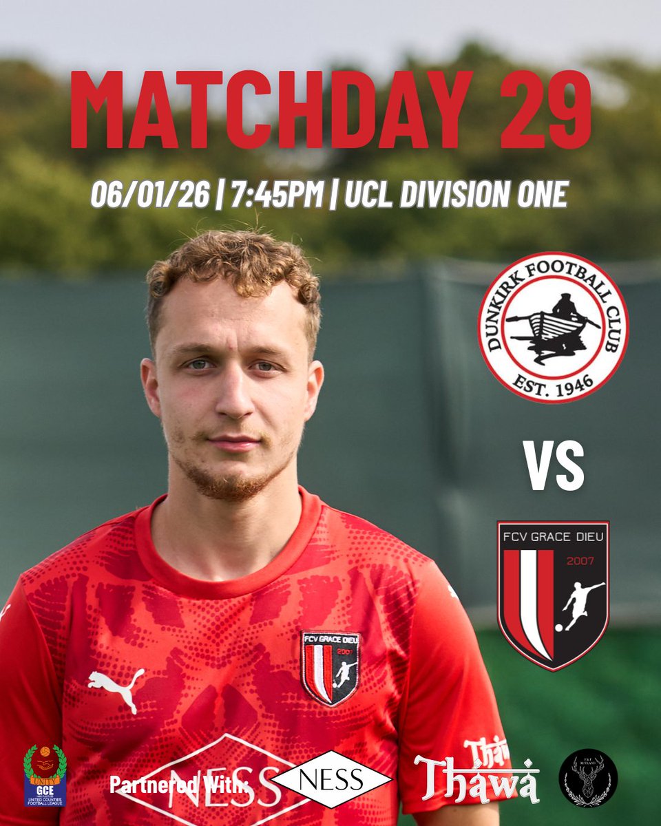 🔴 𝐅𝐈𝐗𝐔𝐑𝐄 ⚫️

We’re on the road this Tuesday night as we face <a href="/Dunkirk_FC/">Dunkirk F.C</a>  under the lights 💡⚽️

🆚 <a href="/Dunkirk_FC/">Dunkirk F.C</a> 
📅 Tuesday 6th January
⏰ 7:45 PM KO
📍 Empire Sports Ground, Lenton Lane, Nottingham, NG7 2PW
🏆 UCL Division One
