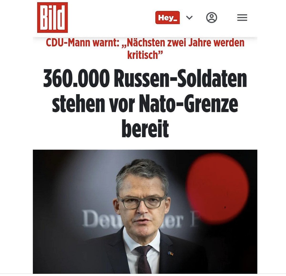 Komisch? Ich dachte immer, die Russen pfeifen aus dem letzten Loch? Irgendwann geben ja die Kühlschränke auch keine Chips mehr her. Und was ist mit den täglichen Verlustmeldungen? Müsste Kiesewetter nicht vor Nordkoreanern warnen? 
Oder hat er einfach nur ein Rad ab?