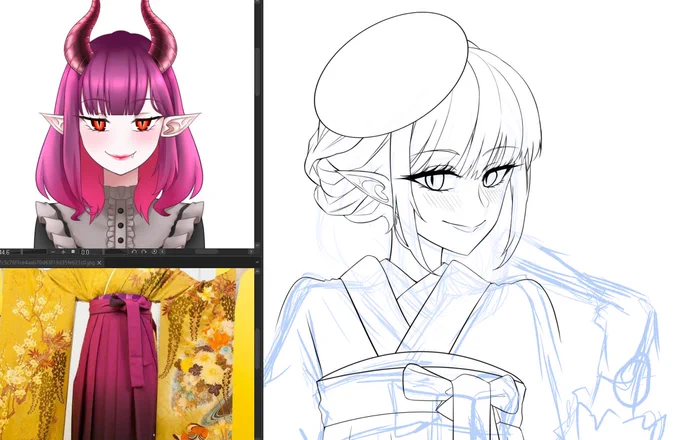หายหัวในรอบหลายเดือน
ปีใหม่ ก็จับเมาส์ปากกาวาดหน่อยเถอะ ตัวฉัน.... 