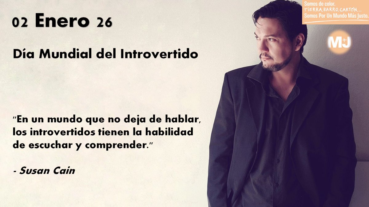 PUMJ_GRANADA's tweet photo. En el Día Mundial del Introvertido, recordamos que la justicia también se construye escuchando las voces que no gritan. Valorar la calma, la reflexión y la diversidad humana es avanzar hacia un mundo más justo. #DíaDelIntrovertido #MJGranada #JusticiaSocial #DiversidadHumana https://t.co/DfP8WDrs6r
