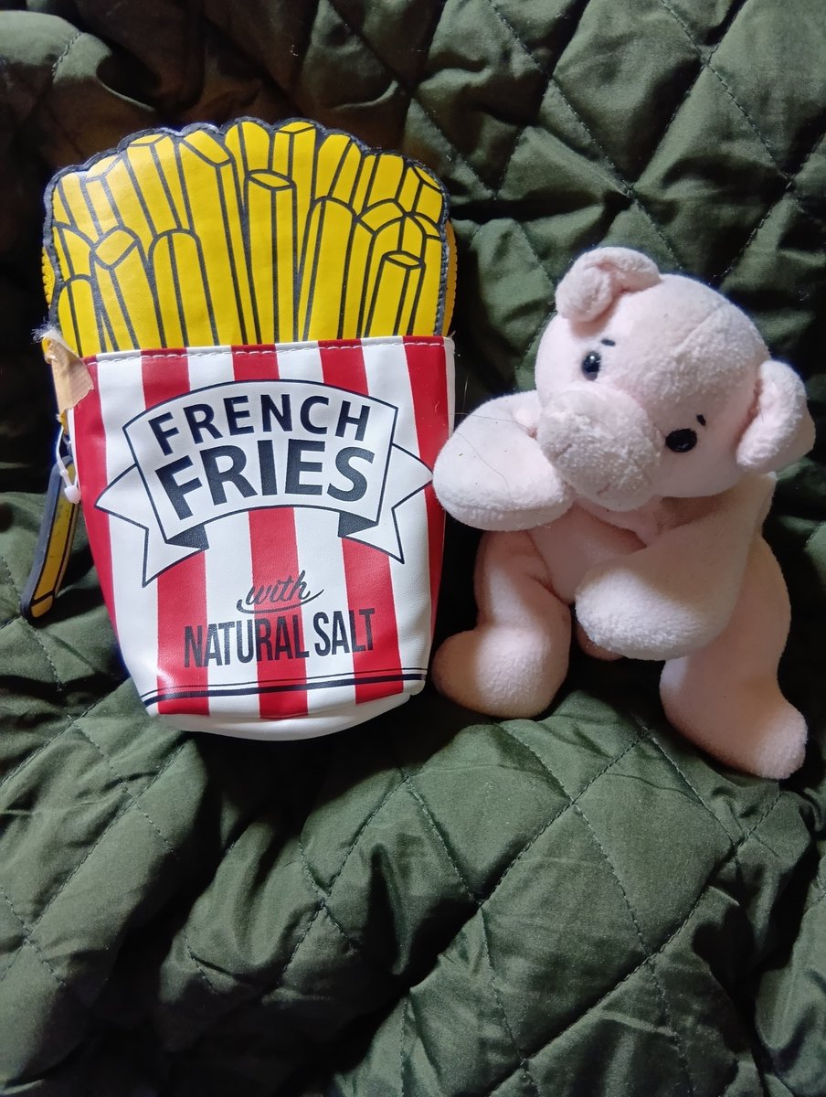 今日は寒すぎて外に出ていないので🏠の中で遊んでみました息子がだいじにしている🐷と🍟です🤣🤣😂
ぶーとんです✨🐷✨🥰