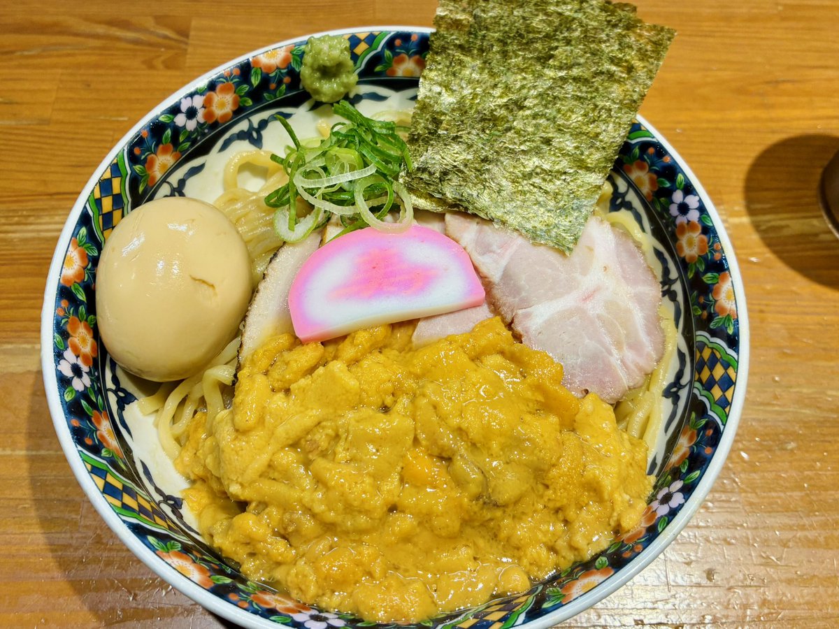 2026麺活初め🍜 特性寿雲丹混ぜそば #亀戸煮干中華蕎麦つきひ