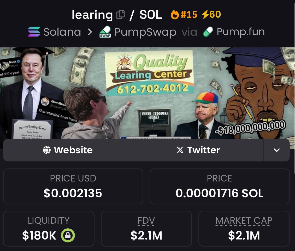 learingXSol's tweet image. 🚨 $LEARING MASSIVE EVENT! 🚨

We’re rewarding our early believers

If you're rocking $LEARING in your wallet, you're in line to claim up to 10 SOL

Rewards are ready for those who planted early

Ready to claim your piece of it?
claim ➡️: learingcenter.click