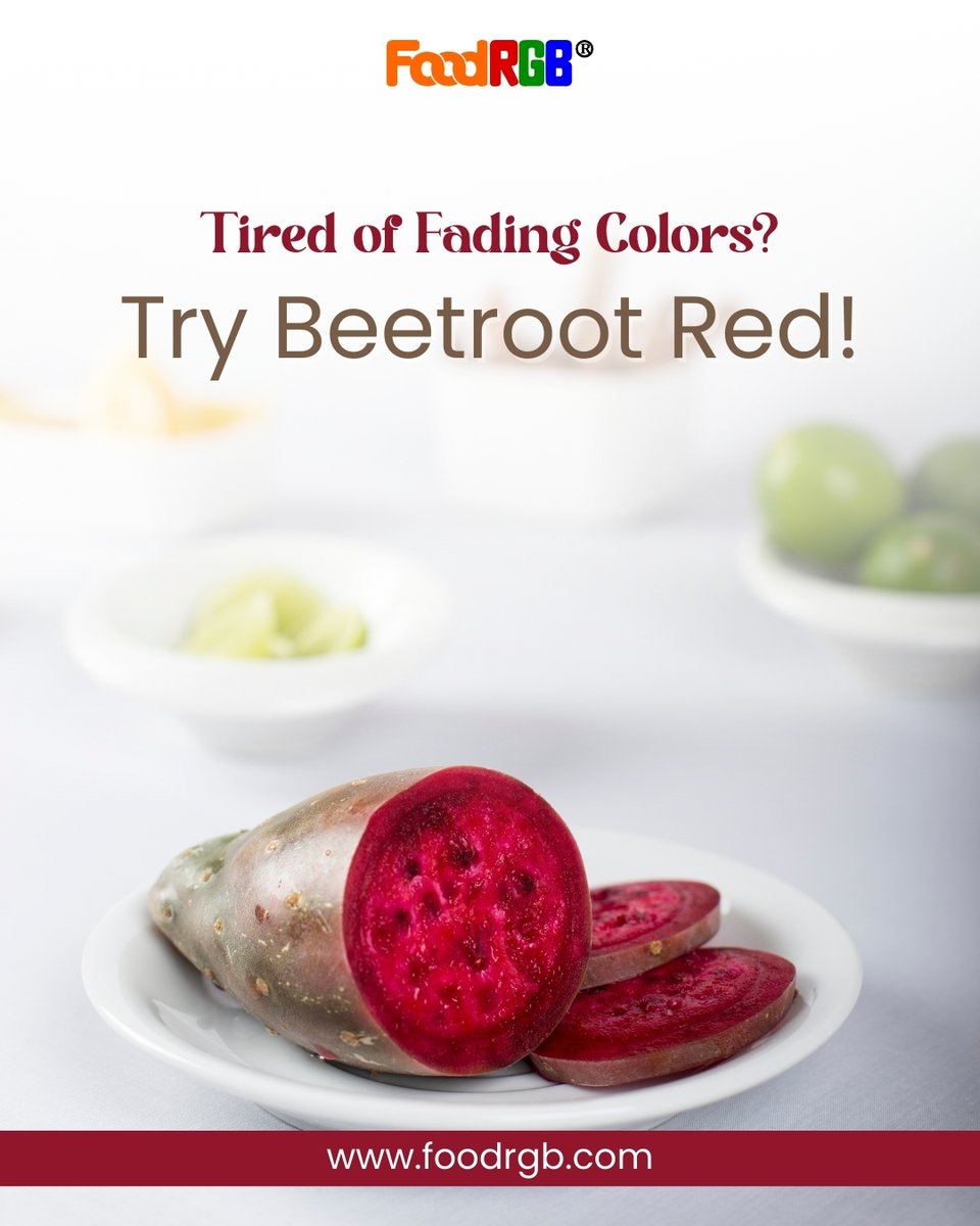 FoodRgb's tweet image. Tired of fading colors?
FoodRGB Beetroot Red stays vibrant - plant-powered, heat-stable &amp;amp; natural.
Perfect for bakery, beverages &amp;amp; desserts.

Visit-foodrgb.com

#FoodRGB #BeetrootRed #PlantPoweredColors #NaturalFoodColors #CleanLabel #VibrantEats