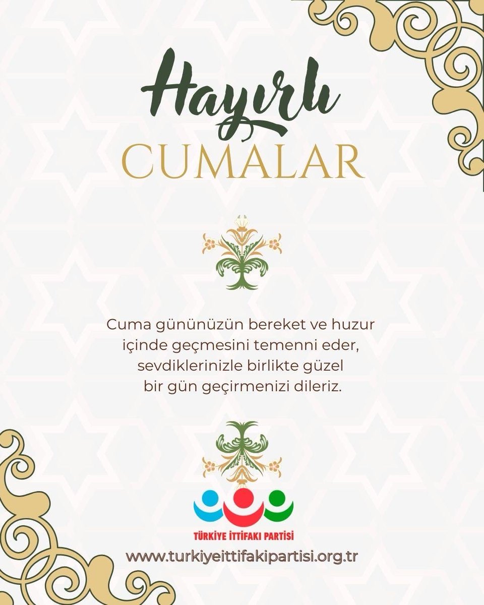 İmanla güçlenen milli duruşun,
adaletle yoğrulmuş hizmet anlayışının rehberliğinde;
vatanına sadık, milletine sevdalı, değerlerine sahip çıkan
kusursuz bir anlayışla yürüyenlerin yolu açık olsun.

Rabbim birlik ve beraberliğimizi daim, kardeşliğimizi kaim eylesin.

Hayırlı