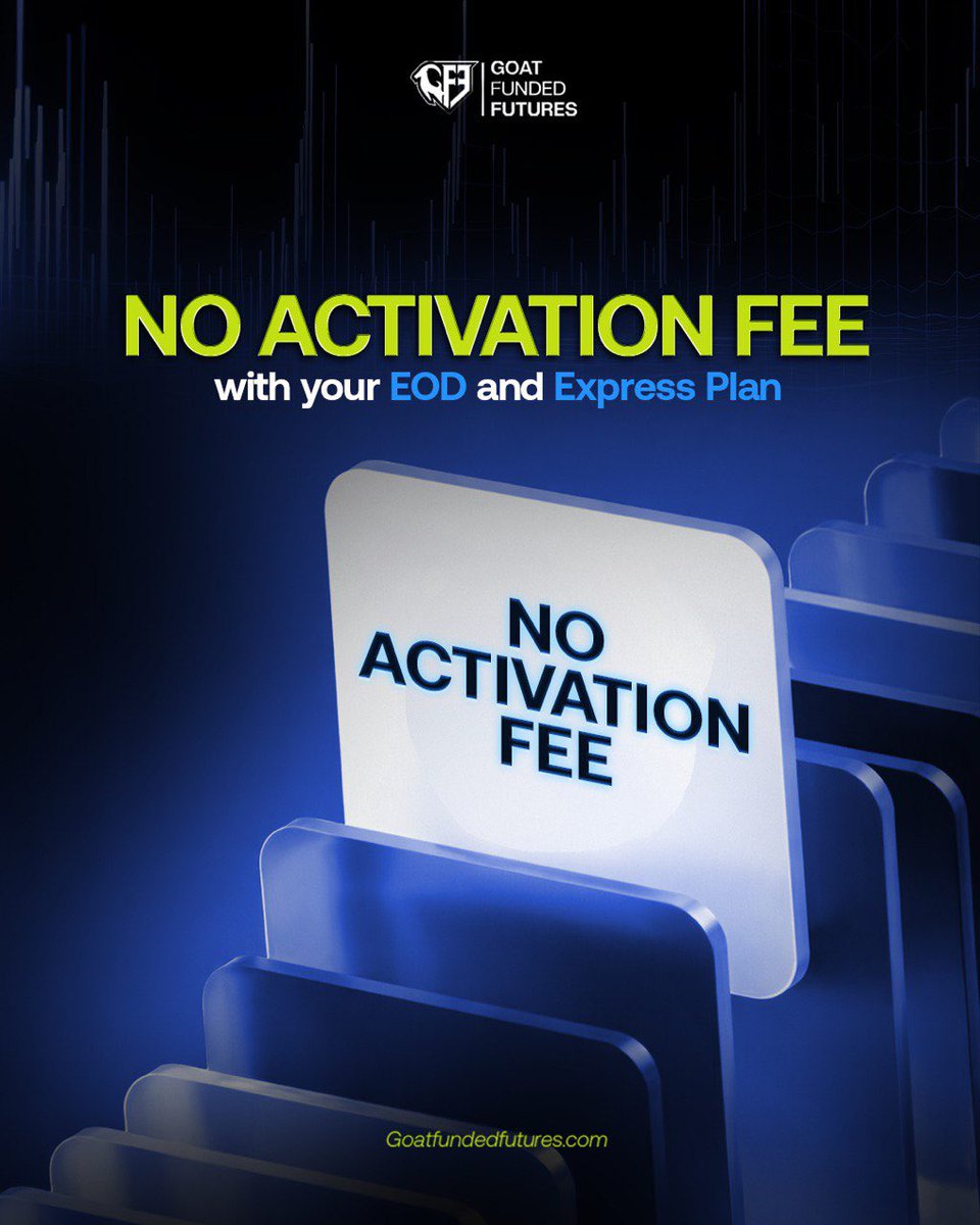 🎆 Happy New Year, Futures Traders 🎆

Quick reminder as we kick off the new year with clarity and momentum 👇

🚫 No Activation Fees.. EVER

With Goat Funded Futures, your EOD and Express plans come with $0 activation fees.

You pass → you get funded → no extra costs, no