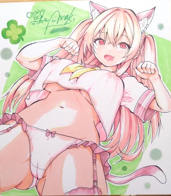 支援サイトで、イベントレポートや頒布したアナログ色紙イラストを公開しました! 