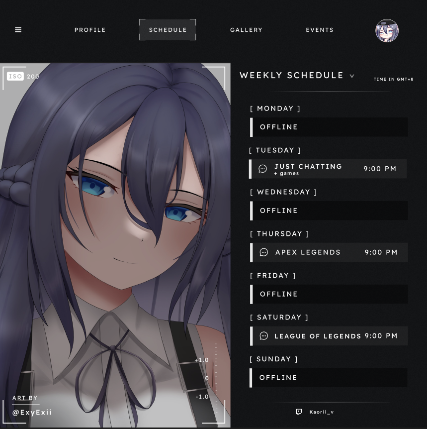 [ STREAM SCHEDULE ]

January 5-11, 2026

Thank you for being with me last year! Let's create more memories this year also and make the most out of it 🐰