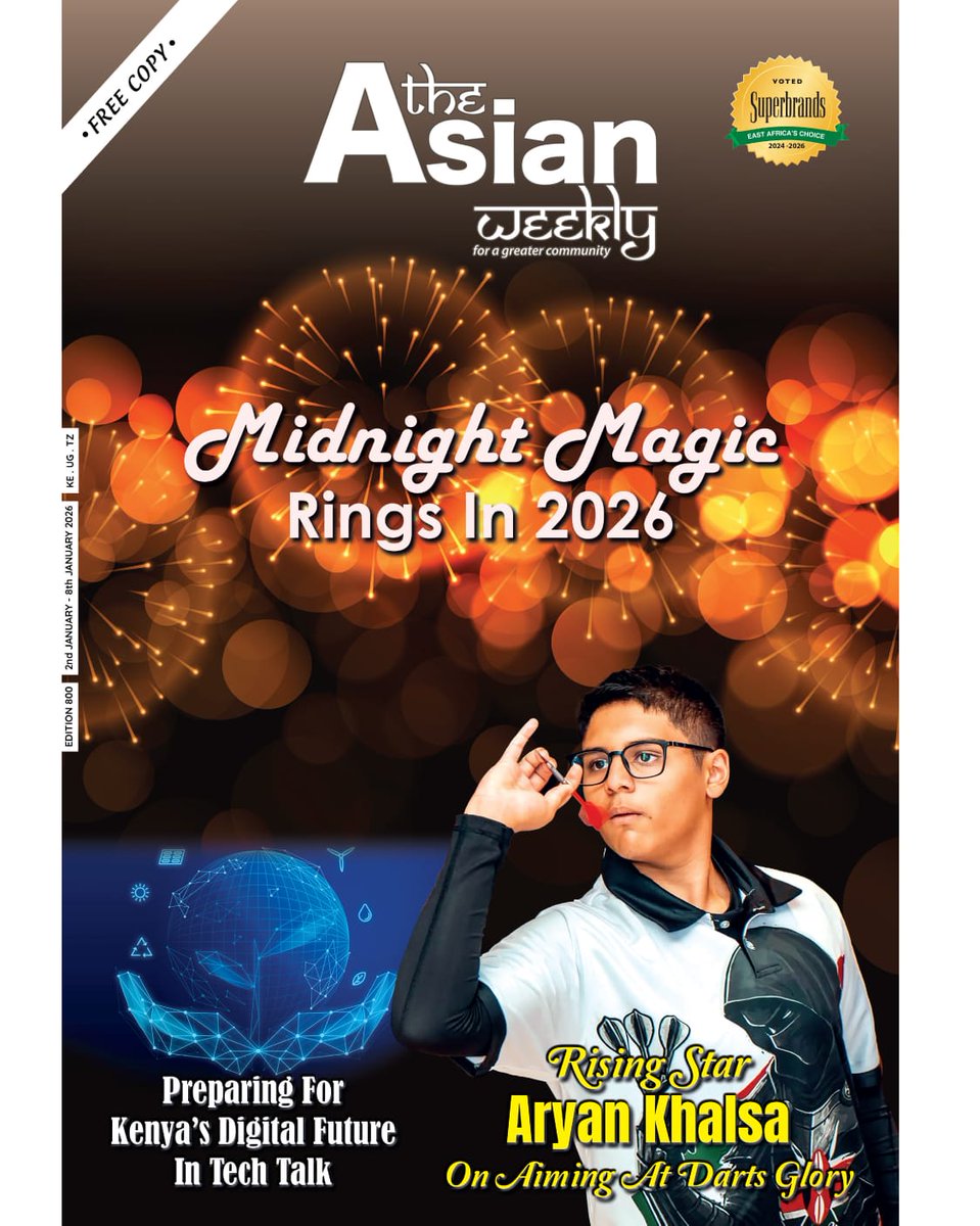 Happy New Year! 
Enjoy a pictorial spread of some new year’s eve celebrations at various venues in Edition 800. Teenager Aryan Khalsa shares his journey as a darts player; and Munjal Shah mulls the country’s digital future in Tech Talk. These and more inside.
#TAW #TheAsianWeekly