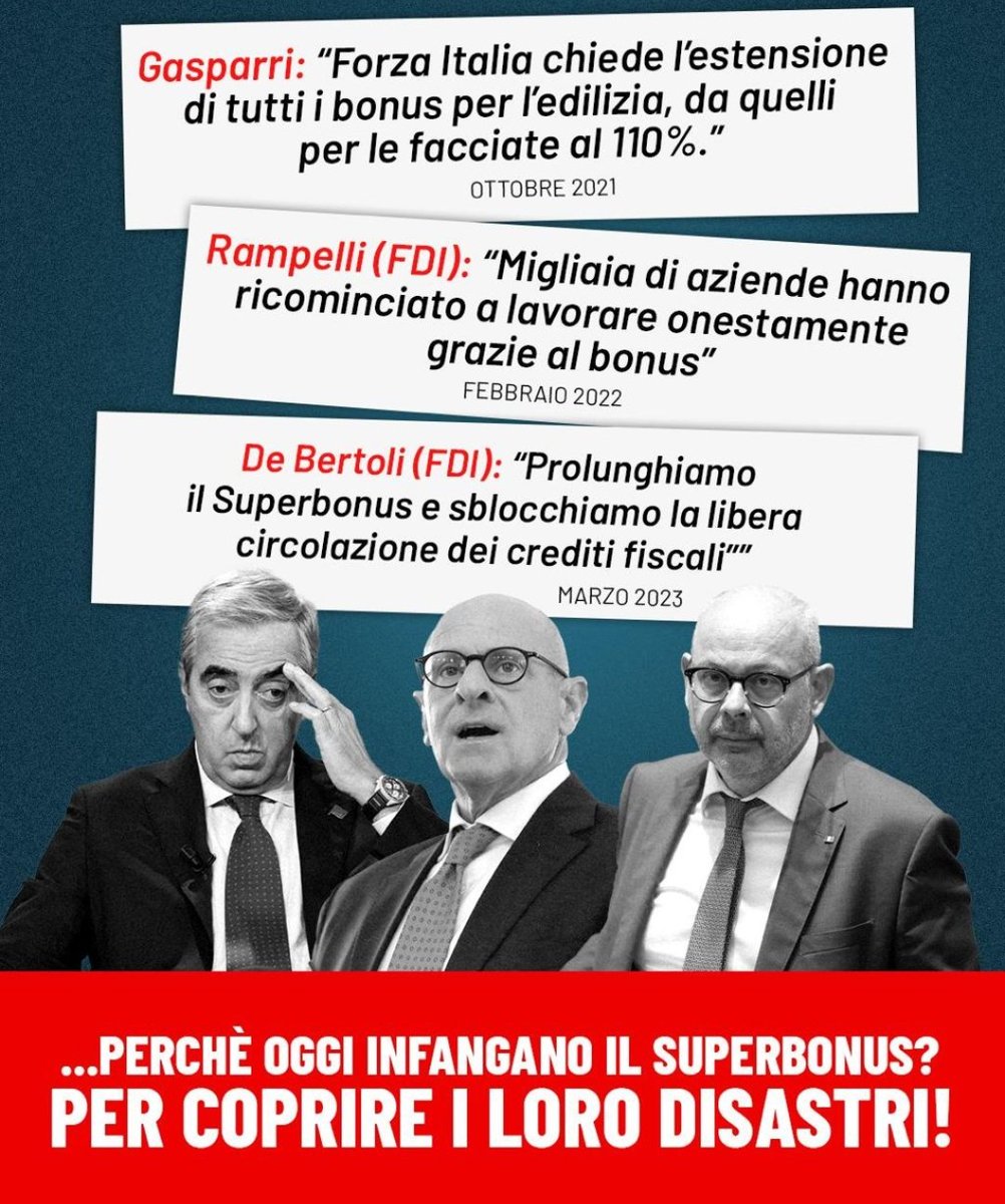 AndreaRatto2's tweet photo. #superbonus #coerenza #politica #bugia #opportunismo https://t.co/bF9Fb4ozcH
