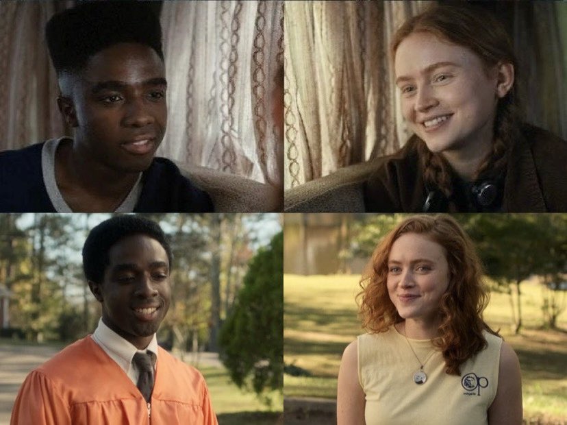 How am I supposed to function now that ST has ended when I already miss their scenes together—their conversations, their shared smiles, and the way they just existed in the same space? I need Sadie and Caleb in another project together because that chemistry is too good to waste