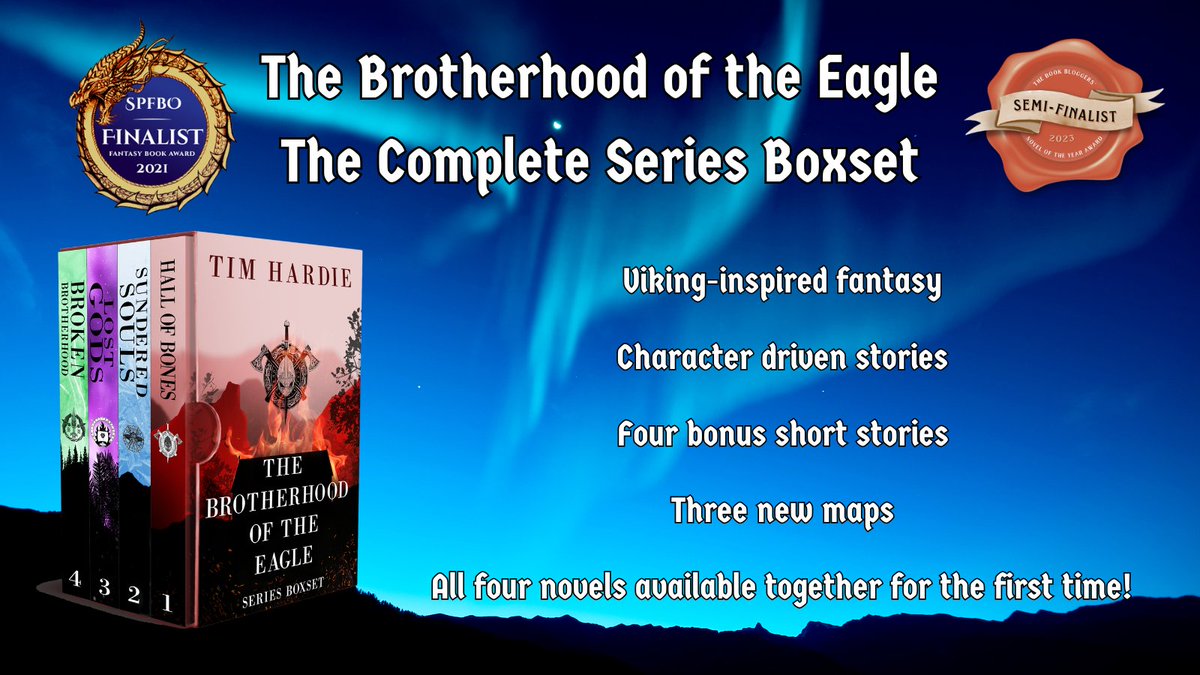 TimHardieAuthor's tweet image. To kick off 2026 I've released the complete Brotherhood of the Eagle saga as a single eBook omnibus! This comes with three new map illustrations and four bonus short stories together with all four novels in the series. All for the bargain price of £9.99/$9.99!