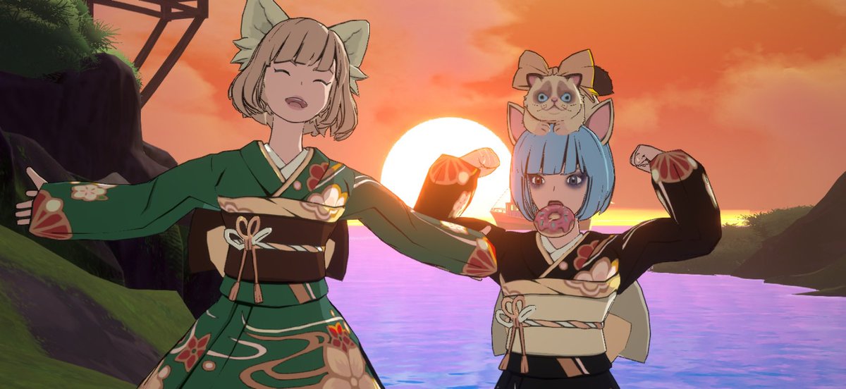 komuhima's tweet photo. 新年🎍ユウナちゃんと
初日の出🌅 https://t.co/F7Gsxj1P40