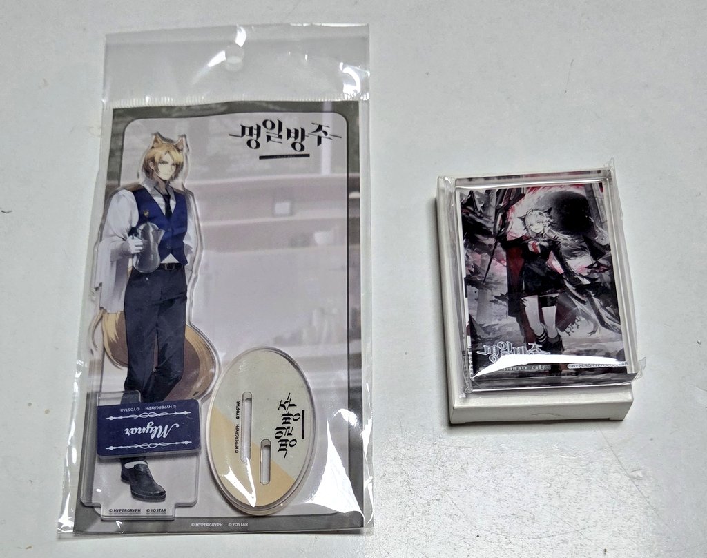 알티부탁드려요
명일방주 굿즈 판매합니다!

명일방주 띠부씰 15장 일괄 3.0
명일방주 애니플러스 무에나 아크릴 미개봉 1.2
명일방주 애니메이트 라플란드 아크릴 블럭 미개봉 2.0

띠부씰 개별은 따로 문의 주세요...