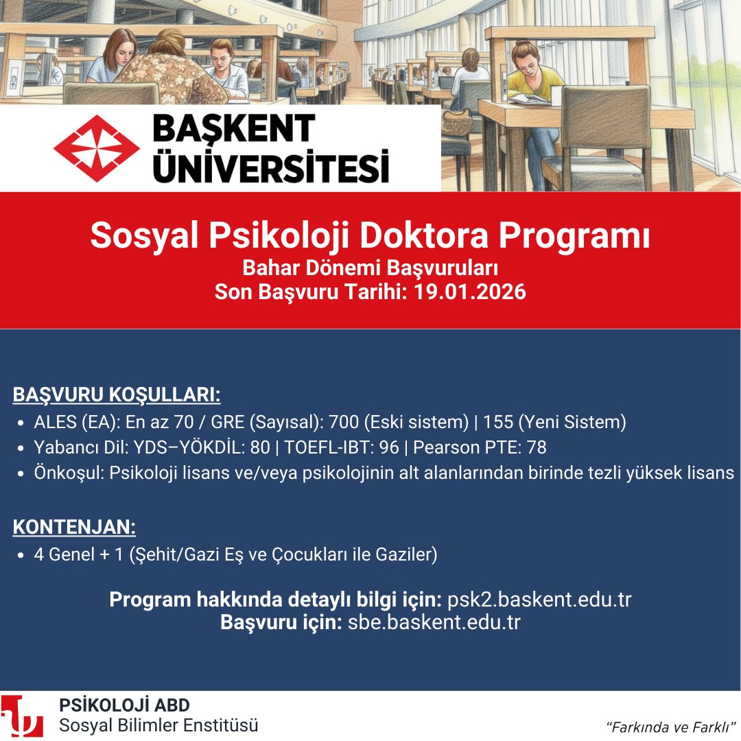 Baskent U. Psikoloji tweet media