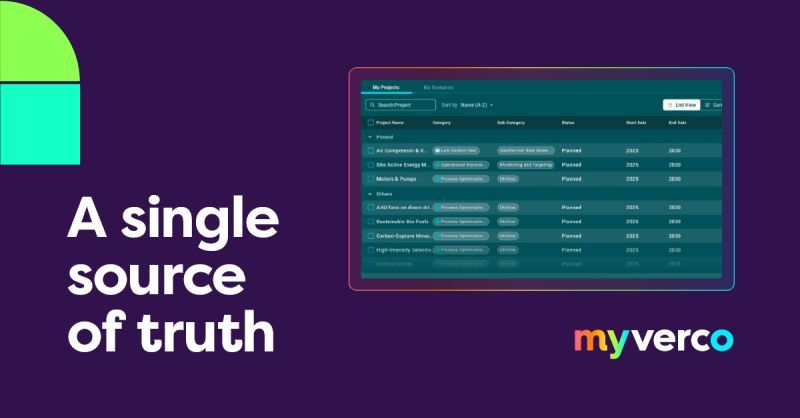Start the new year organised, with all your carbon reduction data in one place. MyVerco simplifies your decarbonisation pathway by collating your data and allowing you to track trends, understand project impact and respond quickly to risks. Find out more: hubs.la/Q03XR4lc0