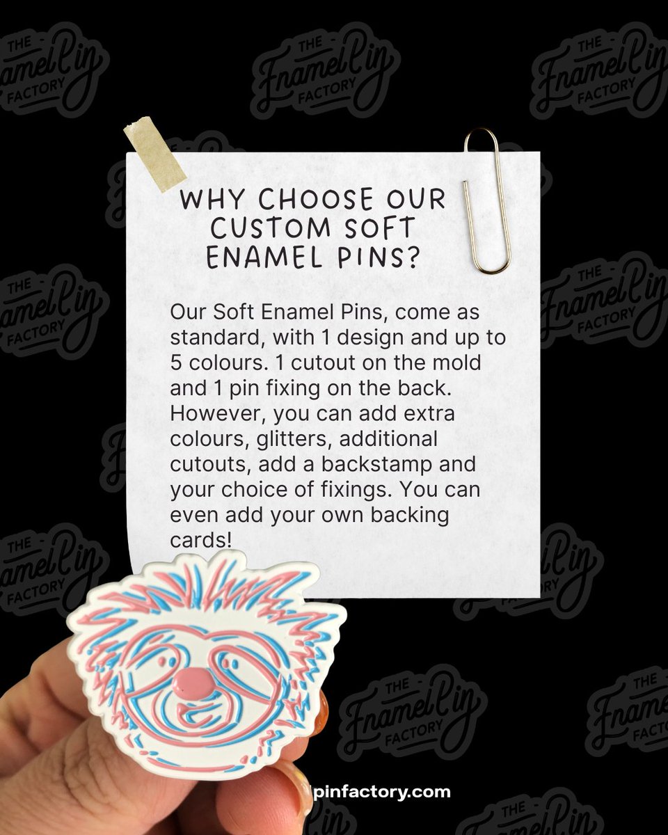 PinFactory's tweet image. ✨📌 Soft Enamel Pins  Why choose them?
They’re budget-friendly compared to hard enamel — making them ideal for fundraisers, giveaways, or promotional items.

#SoftEnamelPins #CustomPins #EnamelPins #CustomEnamelPins #CustomMerch #BudgetFriendlyMerch #PromoItems #FundraiserIdeas