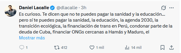 Es curioso lo de Lacalle, cada vez que suelta una estupidez bloquea los comentarios.