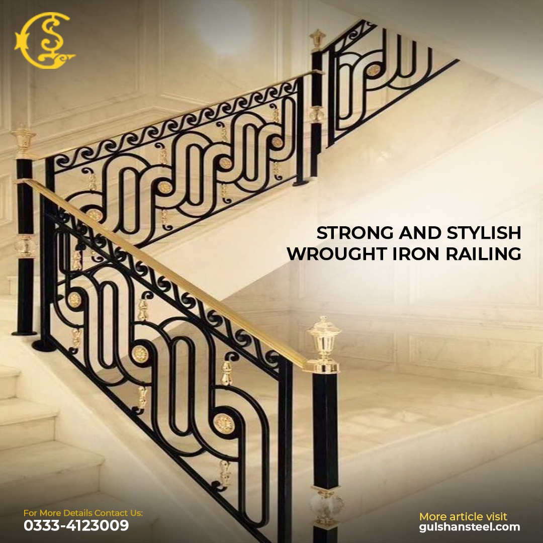 art_gulshan's tweet image. Where strength meets elegance ✨
This premium wrought iron railing is designed for lasting durability and refined style, giving your staircase a luxurious look with uncompromising safety.#WroughtIronRailing #LuxuryStaircase #ElegantDesign #StrongAndStylish #InteriorIron