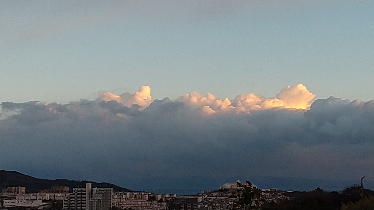 夕方散歩

雪が降ってきた時にはどうしようかと。にわか雪で助かった☃️

まるで山脈の様な雪雲が迫力あります。 