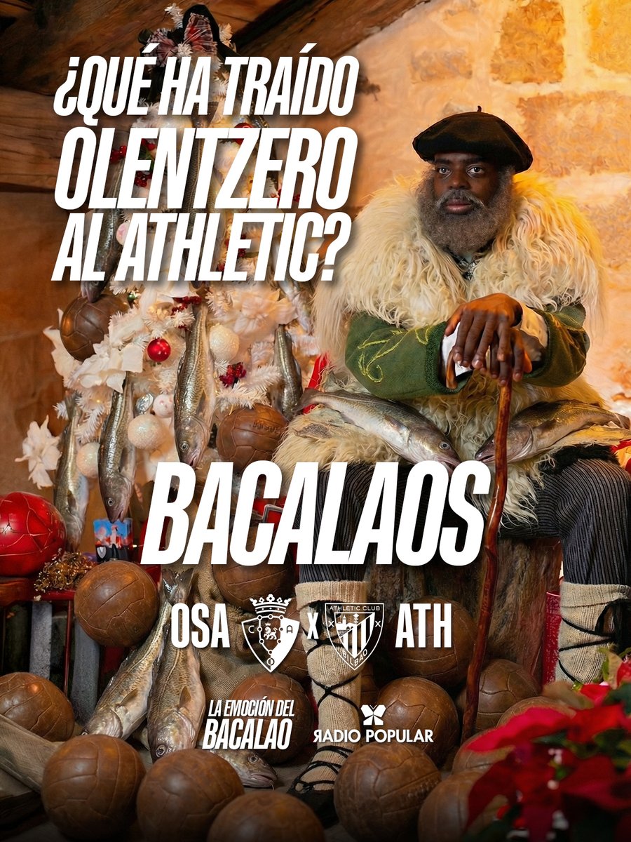 ⚽️🐟 Derbi en El Sadar para comenzar el 2026

⏰16:15

<a href="/Osasuna/">C. A. OSASUNA</a> 🆚 <a href="/AthleticClub/">Athletic Club</a>

🗣️ Te lo contamos en La Emoción del Bacalao

🎙️<a href="/RJ_Bacalao/">Raúl Jiménez</a>
🎚️ Mendi
⚽️ <a href="/asierelorriaga/">Asier Elorriaga</a>
💫 <a href="/dguerreirom/">Dani Guerreiro</a>
📲 <a href="/oihaneirazu/">Oihane Irazu</a>
🐦 <a href="/SaratxagaEkaitz/">Ekaitz Saratxaga</a>

#EmociónBacalao #AthleticClub