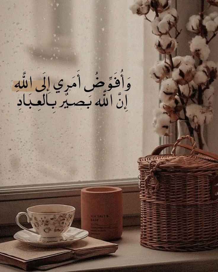 وَأُفَوِّضُ أَمْرِي إِلَى اللَّهِ🤎..