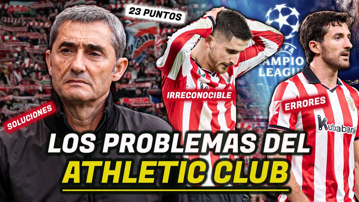 Hilo: Las razones del bajón del Athletic

Ganó sus 3 primeros partidos de LaLiga 2025/26 y desde entonces suma 14 de 45 puntos con 4 victorias, 2 empates y 9 derrotas. Un rendimiento malo que nada tiene que ver con los 70 y 68 puntos que había sumado en sus últimas 2 temporadas.