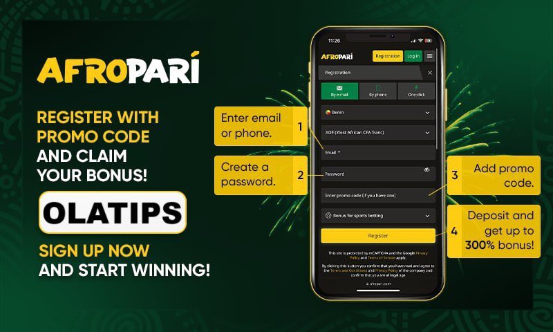 OlakTv's tweet image. PLAY ON AFROPARI 🏀🏀🏀

126 ODDS👨‍💼: 4H2ET

Register here 👉: afro-pari.cc/4mJt7Wl

PROMOCODE: OLATIPS

300% bonus awaits you on your first deposit 💸