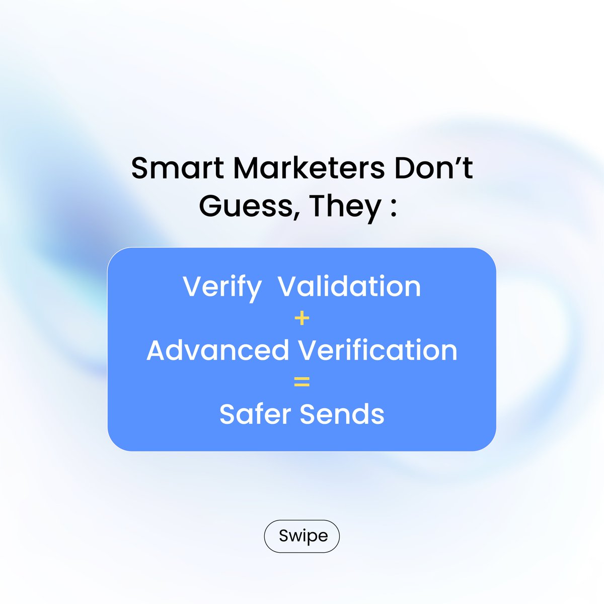 no2bounce's tweet photo. no2bounce brings email validation and advanced verification together in one powerful solution.

Verify with confidence using https://t.co/hyufs0ptDK

#no2bounce #EmailVerification #EmailValidation #Deliverability #CleanEmailList #EmailMarketingTools https://t.co/sikqq5c5os