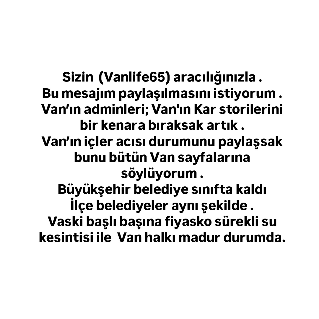 Bir Takipçimizin Mesajıdır;