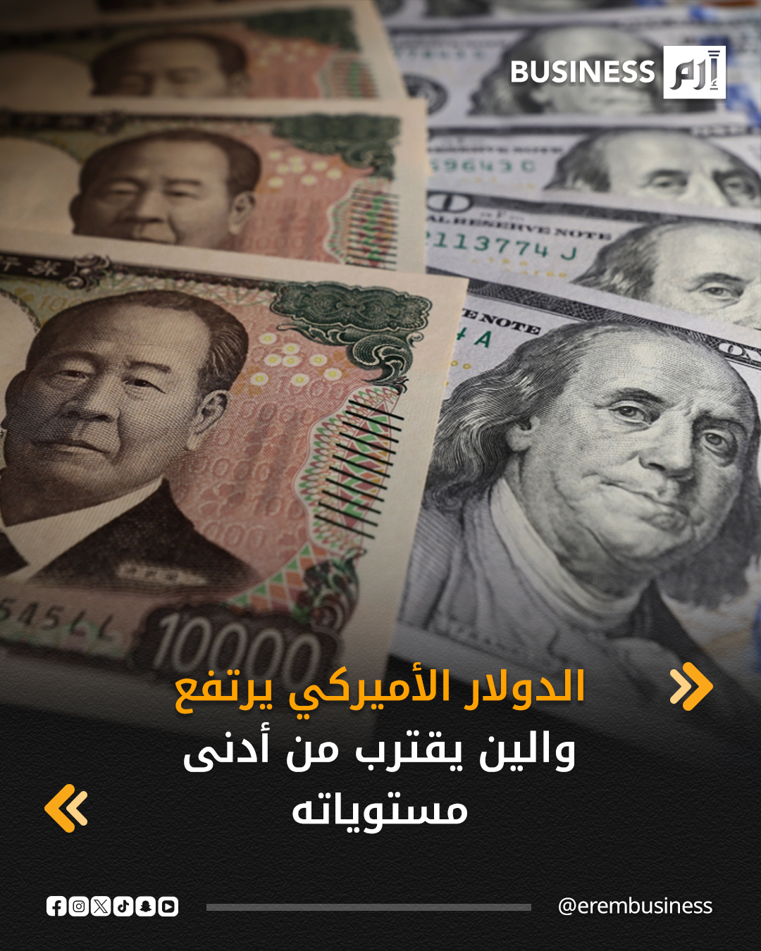 بدأ الدولار الأميركي العام الجديد 2026 على ارتفاع طفيف، بعد أن تكبد خسائر أمام معظم العملات في العام الماضي، فيما اقترب الين الياباني من أدنى مستوى له خلال 10أشهر، مع انتظار المستثمرين لبيانات اقتصادية أميركية لتوقع تحركات أسعار الفائدة هذا العام.. التفاصيل في 