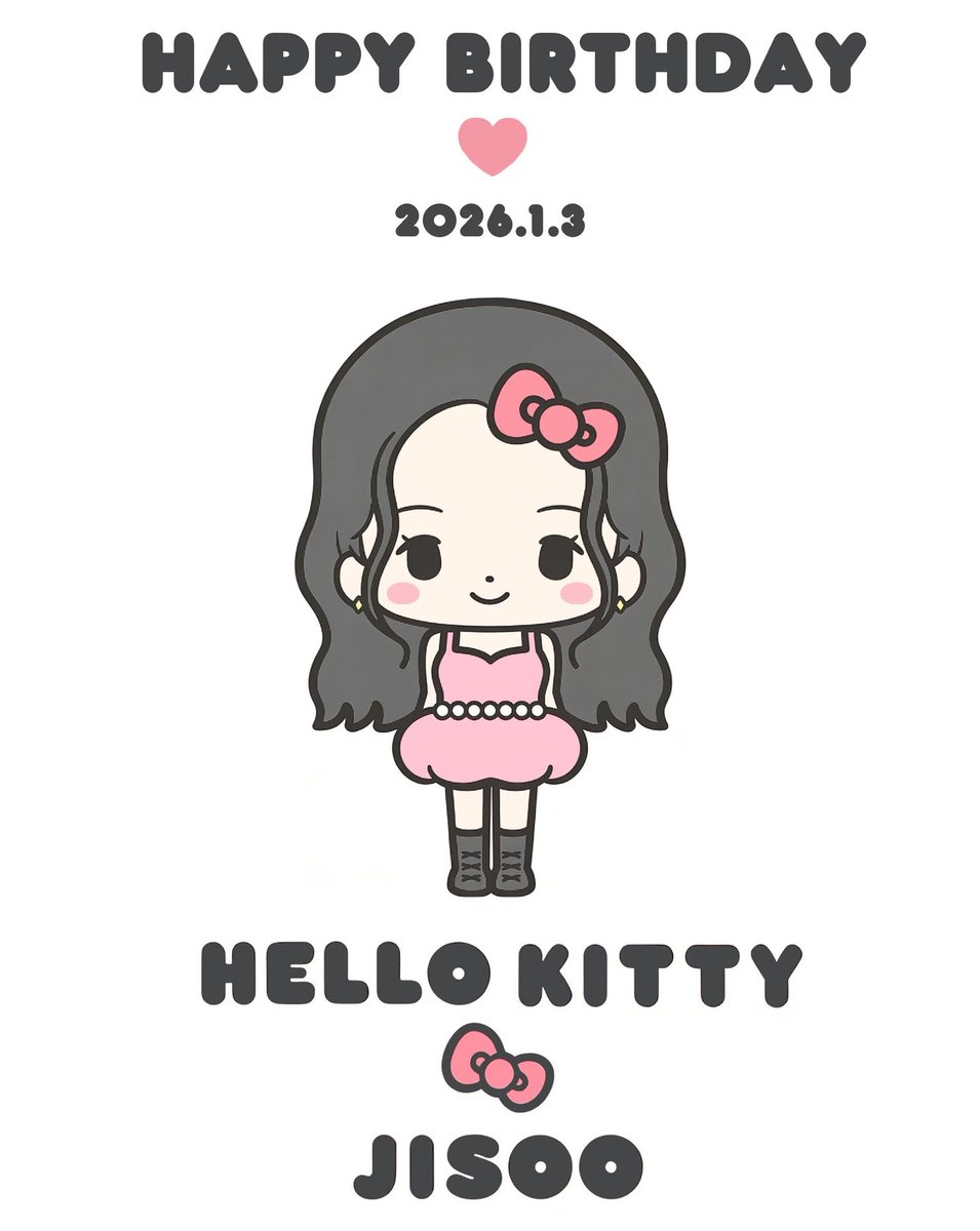 Hello Kitty wishes JISOO a happy birthday. 

HAPPY BIRTHDAY JISOO
#OurBestGiftJISOODay
#언제나_사랑을_주는_지수야_생일축하해