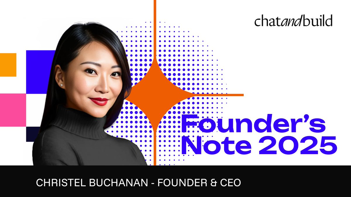 chatandbuild's tweet image. Founder’s Note 2025.

AI isn’t just intelligence.

It’s access.

A reflection on what changes when more people can actually build - and why that matters going into 2026.

By @ladyxtel → chatandbuild.com/newsroom/found…